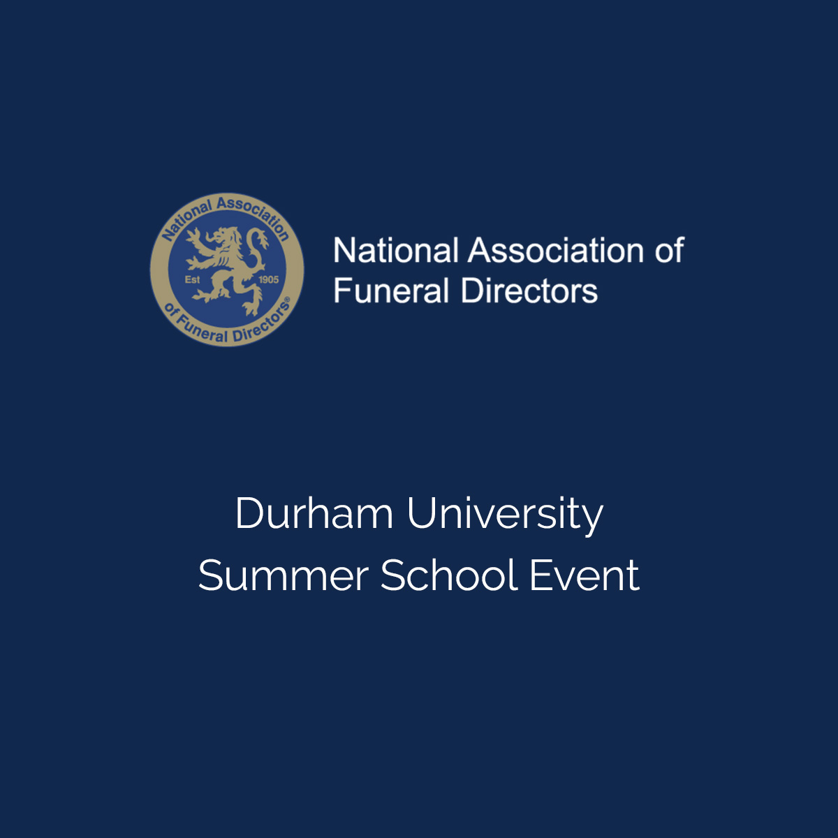 NAFD Summer School 2022: Grief, Poetry And Funeral Innovation £395 / £545